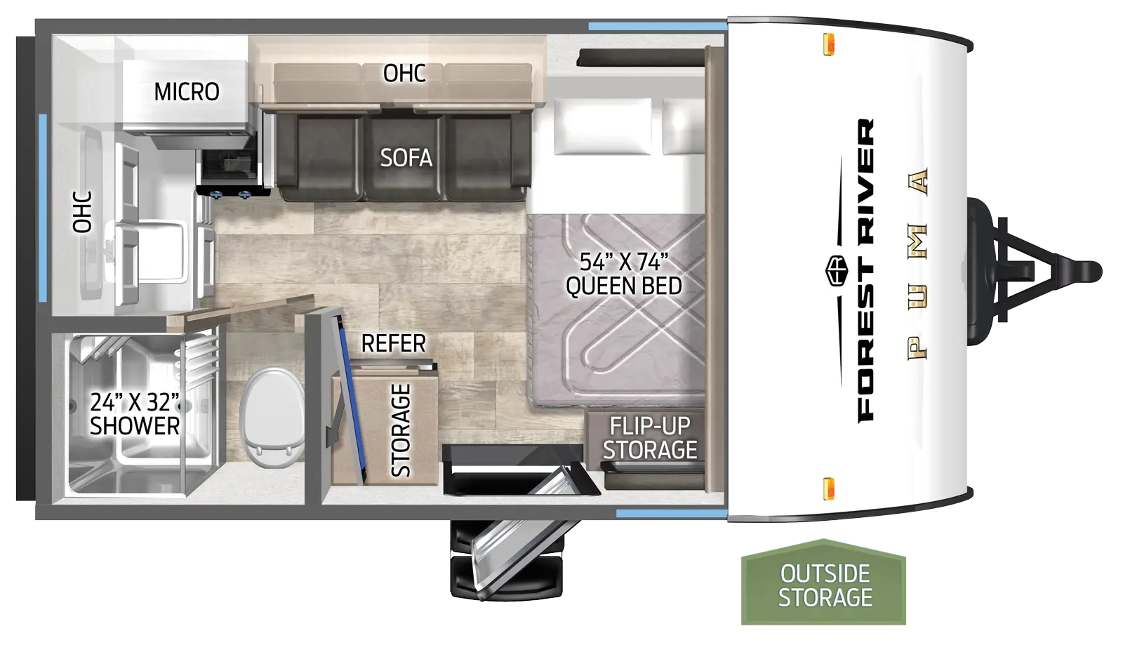 Puma Camping Edition 121RKCE Floorplan